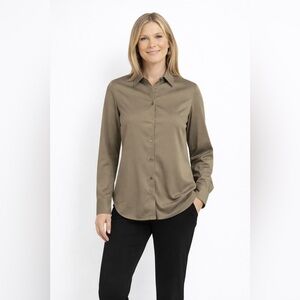 MOS MOSH - TINA - Button-down blouse - brindle NWT size XS